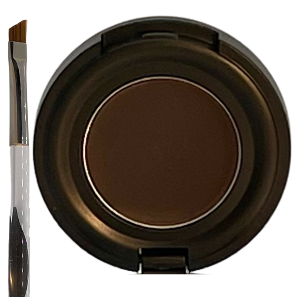 Where Theres Taupe Theres Hope Organic Brow Pomade In Dark Taupe #3 w/ Eyebrow Brush
