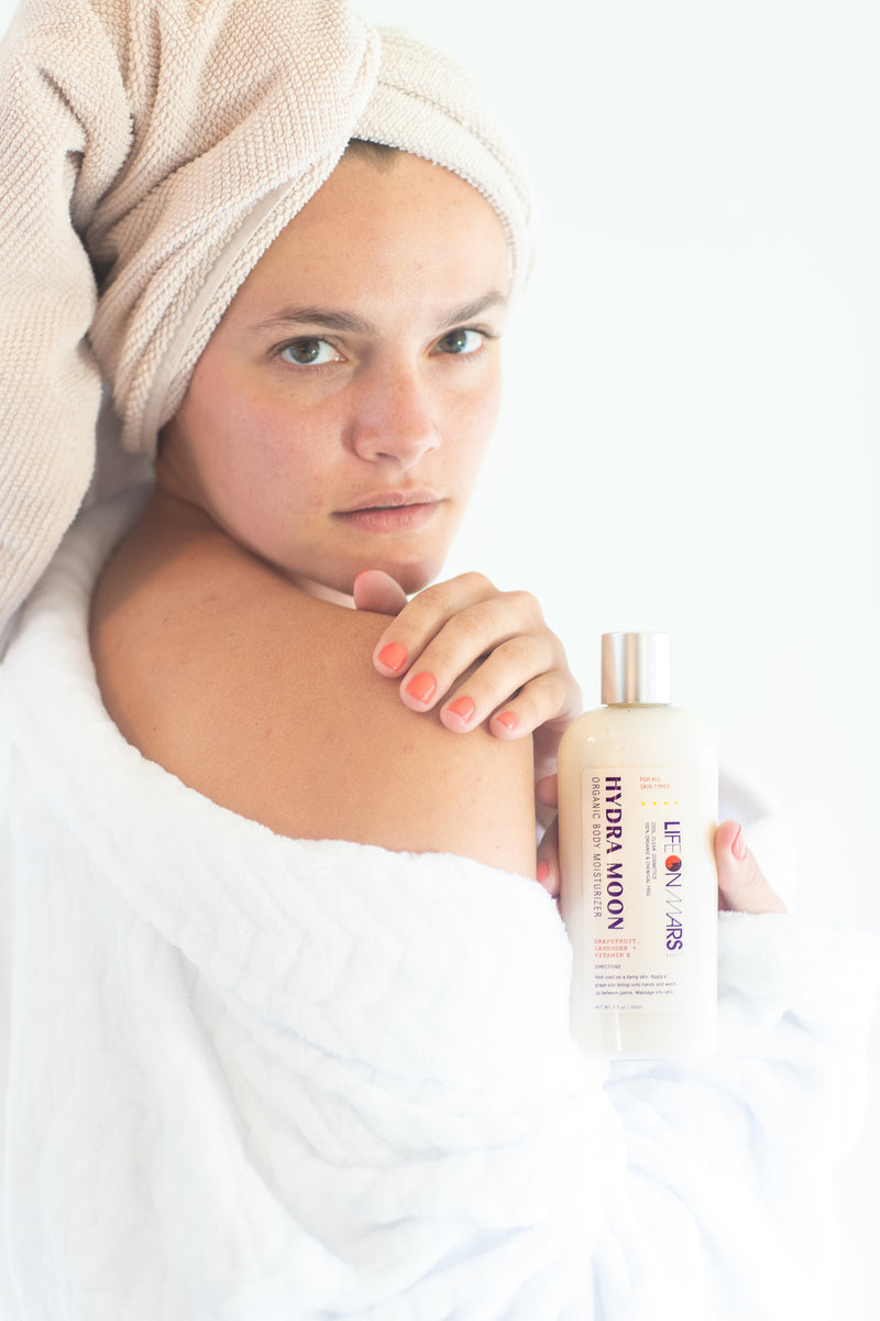 Hydra Moon –Thick and Creamy Organic Body Moisturizer with Porphyra Red Algae
